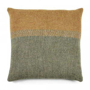 Jules Pillow - Green Herringbone