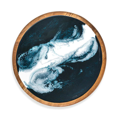 Acacia Lazy Susan - Navy