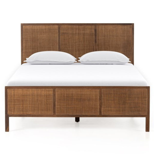 Melbourne Bed - Brown Wash