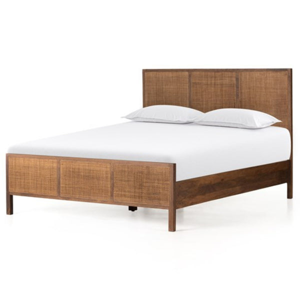 Melbourne Bed - Brown Wash