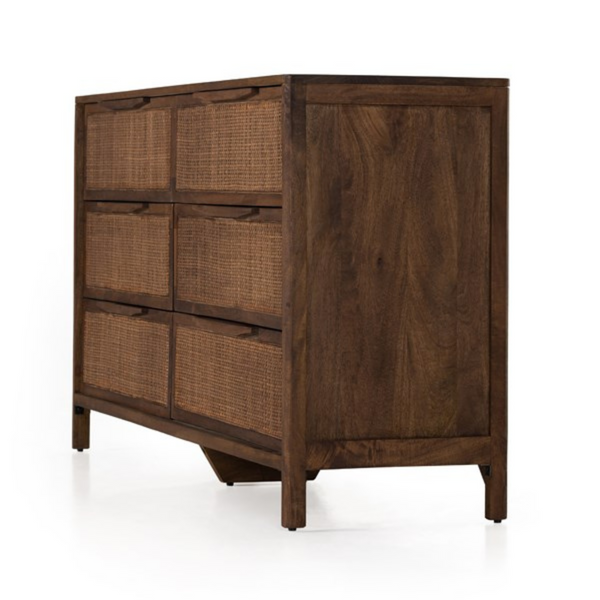 Melbourne 6 Drawer Dresser - Brown