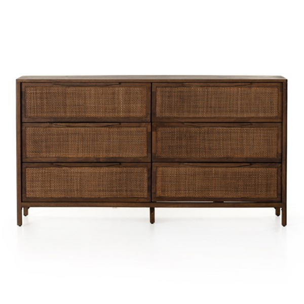 Melbourne 6 Drawer Dresser - Brown