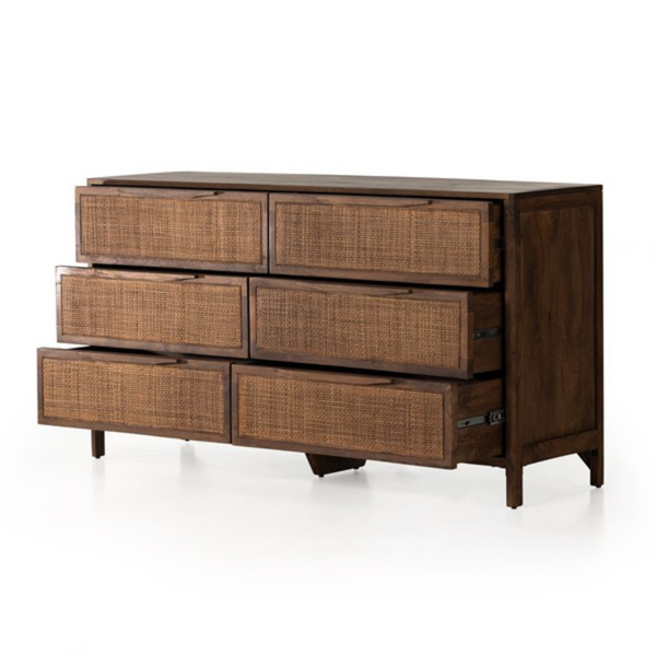 Melbourne 6 Drawer Dresser - Brown