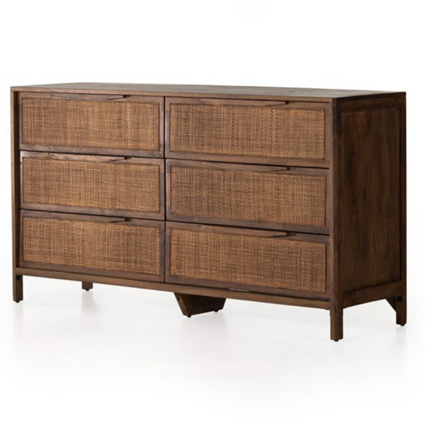 Melbourne 6 Drawer Dresser - Brown