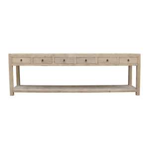 Naples Console Table 6-Drawers