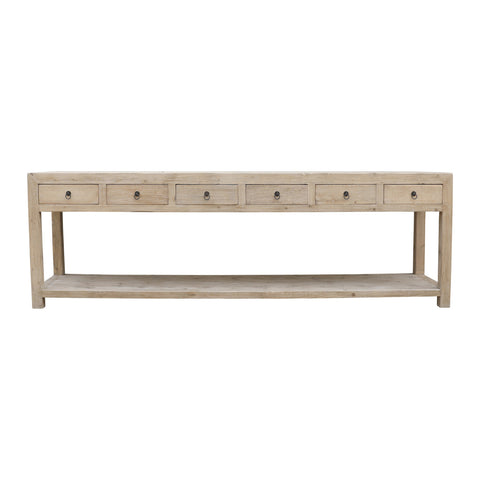 Naples Console Table 6-Drawers