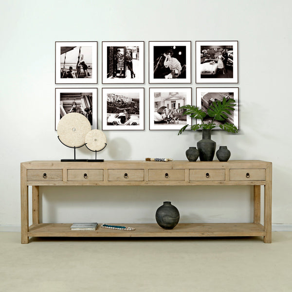 Naples Console Table 6-Drawers