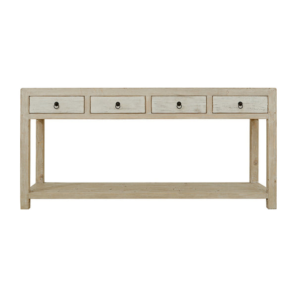 Naples Two-Tone 4-Drawer Console Table