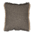 Riley Frayed Pillow - Charcoal