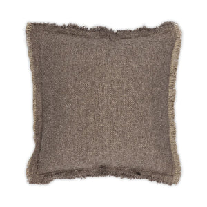 Riley Frayed Pillow - Driftwood