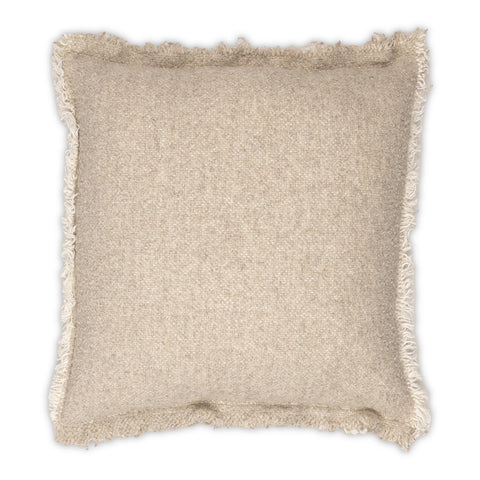 Riley Frayed Pillow - Oatmeal