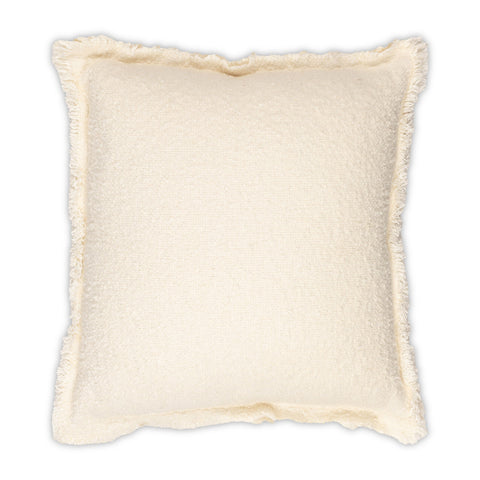 Riley Frayed Pillow - Oyster