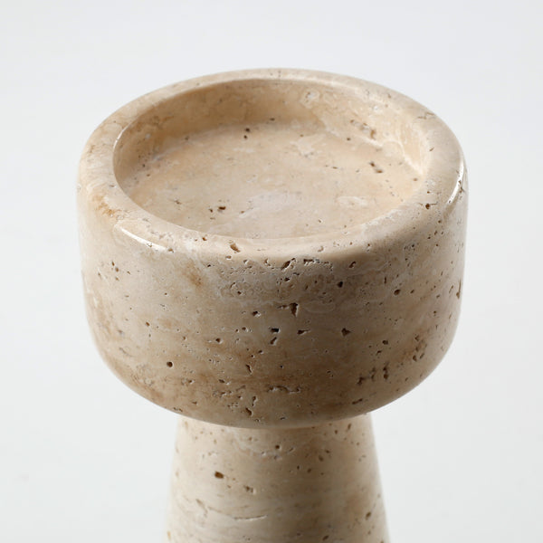 Travertine Candle Holder