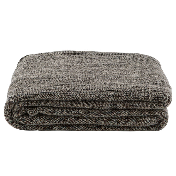 Voile Lourd Throw - Natural & Black