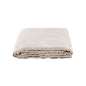 Voile Mele Throw - Natural & Ecru