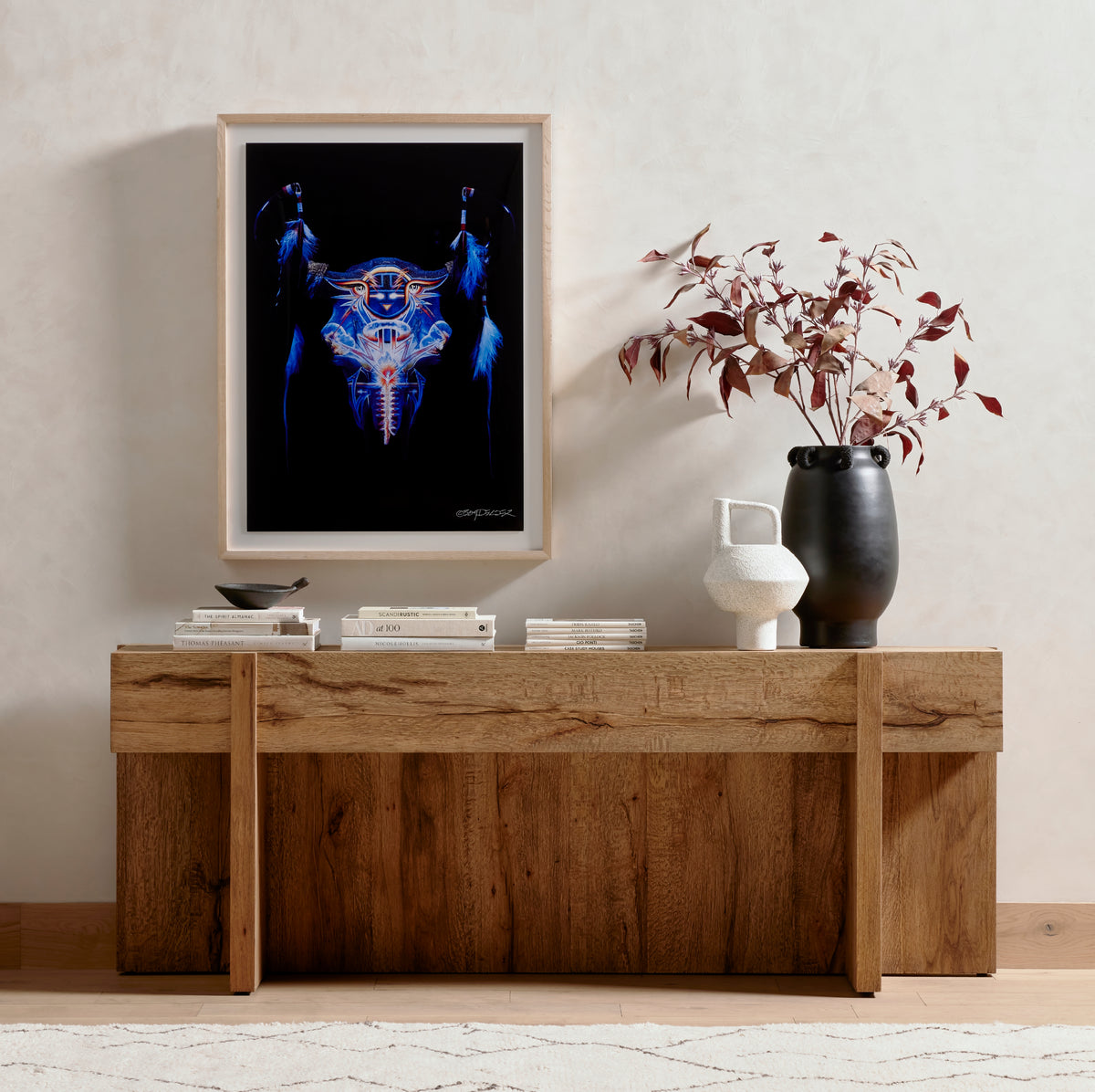 Beckham Console Table - Rustic Oak