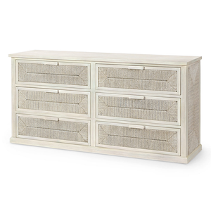 Santa Barbara 6 Drawer Dresser - White Wash