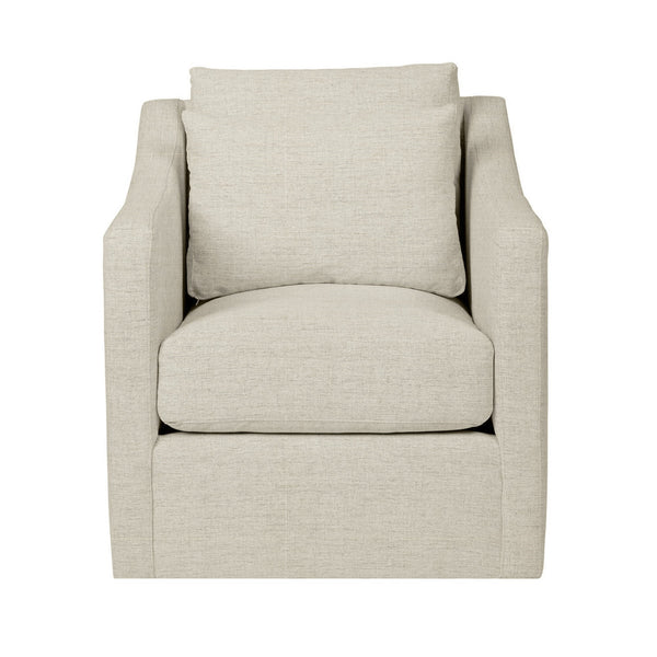 Rebecca Swivel Chair - Clayton Flax