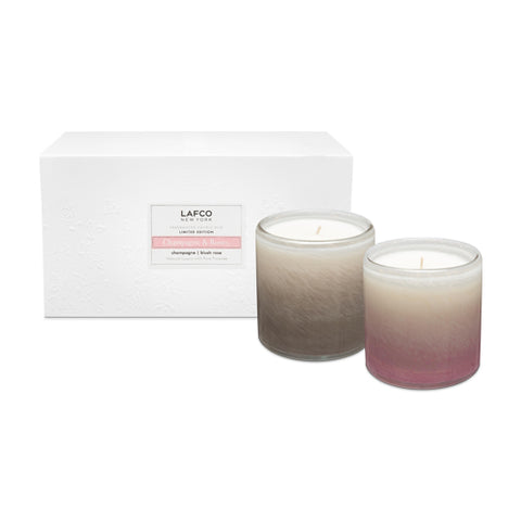 Champagne & Rose 'Duo Set' Candles