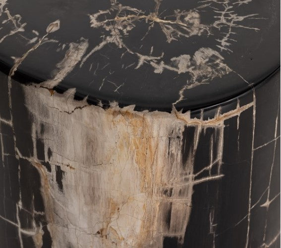 Kara End Table - Dark Petrified Wood