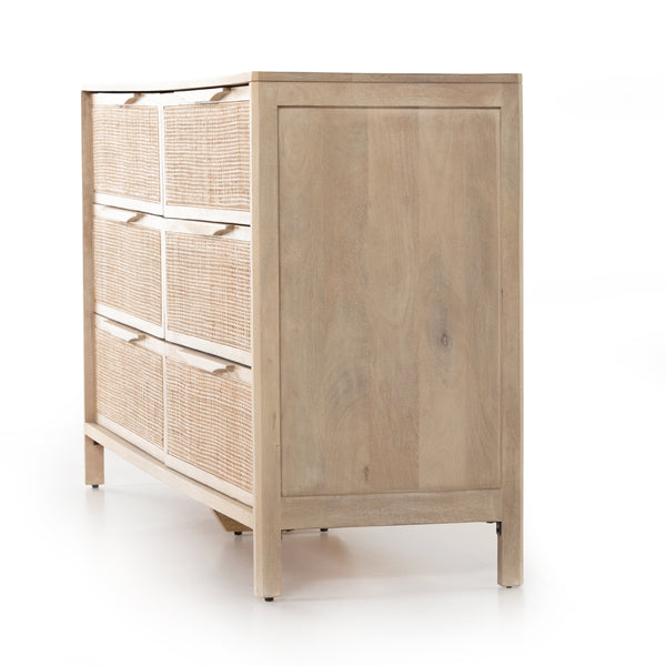 Melbourne 6 Drawer Dresser - Natural