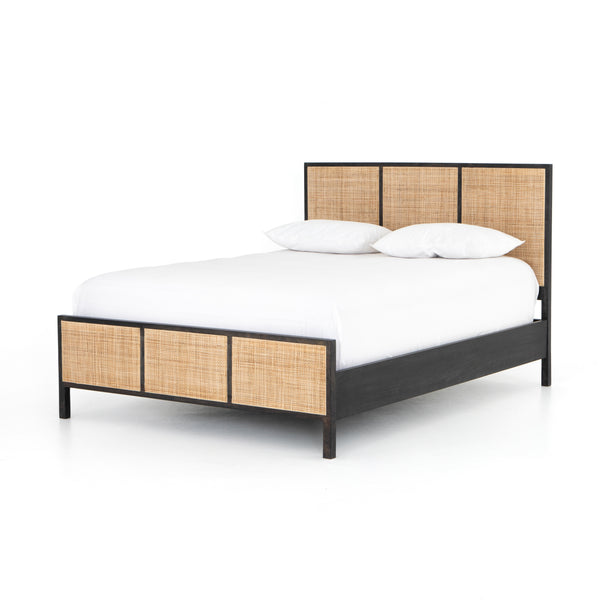 Melbourne Bed - Black & Natural