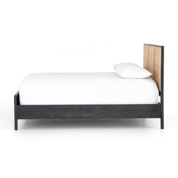 Melbourne Bed - Black & Natural