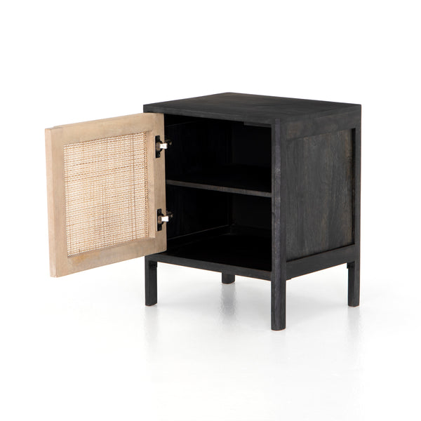 Melbourne Nightstand - Black & Natural