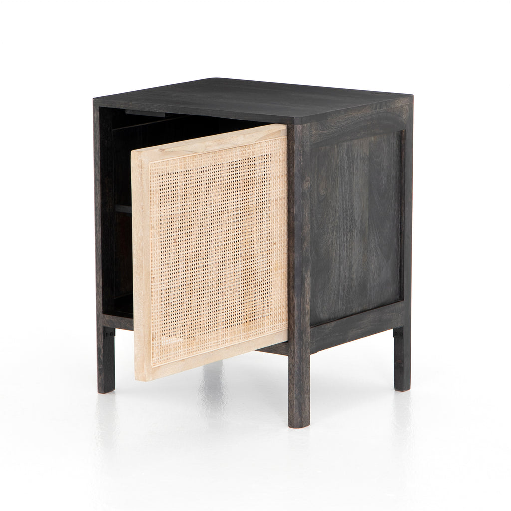 Melbourne Nightstand - Black & Natural