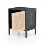 Melbourne Nightstand - Black & Natural
