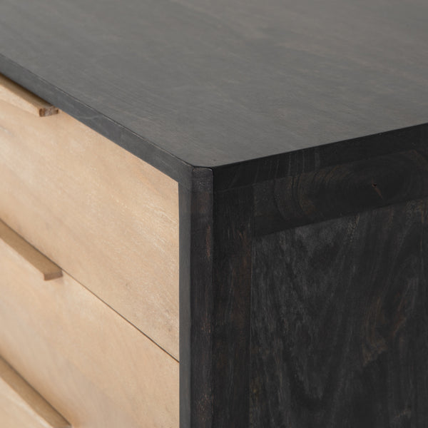 Melbourne Tall Dresser - Black & Natural