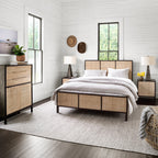 Melbourne Nightstand - Black & Natural