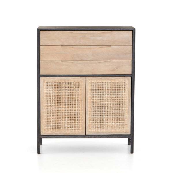 Melbourne Tall Dresser - Black & Natural