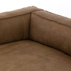 Naomi 99in Sofa - Caramel Leather