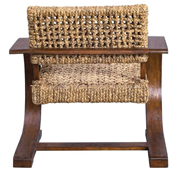 Remi Woven Accent Chair - Pecan