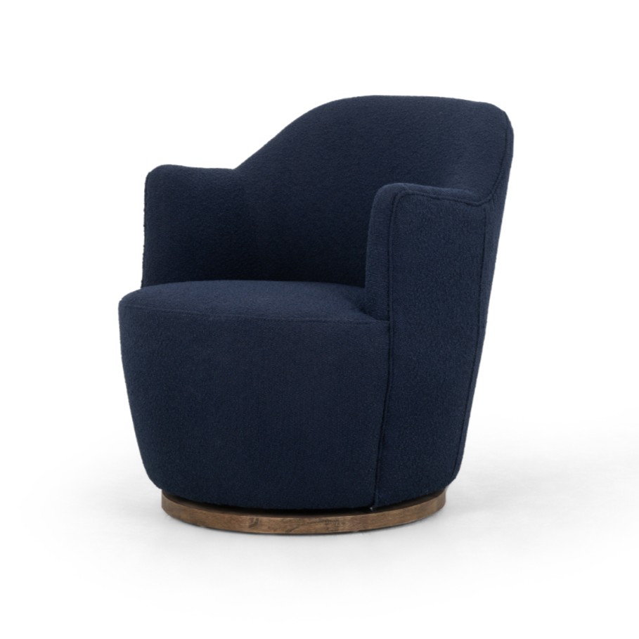 Rory Swivel Chair - Indigo