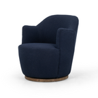 Rory Swivel Chair - Indigo