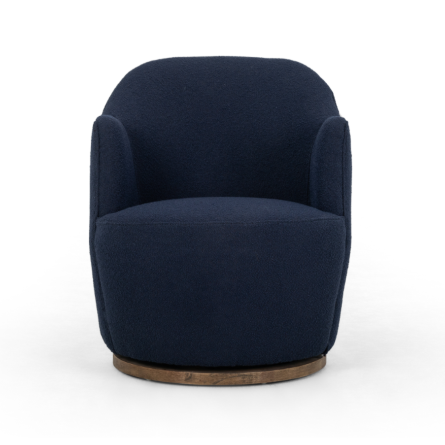 Rory Swivel Chair - Indigo