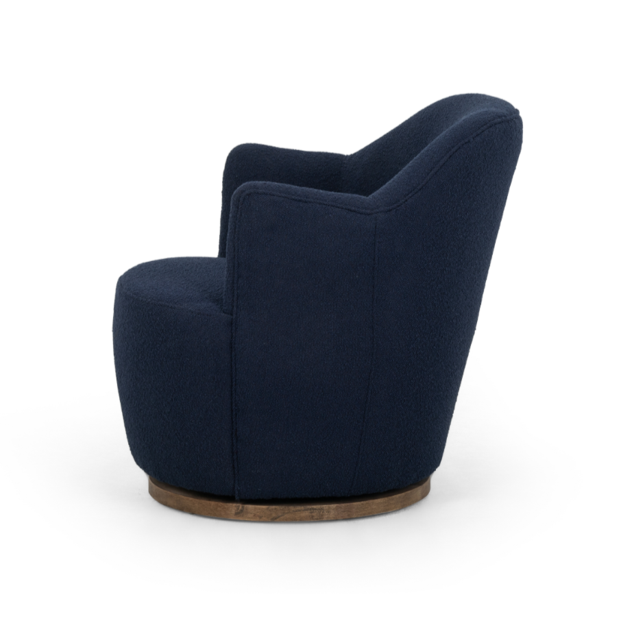Rory Swivel Chair - Indigo