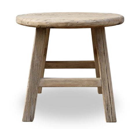 Round Side Table - Natural Elm