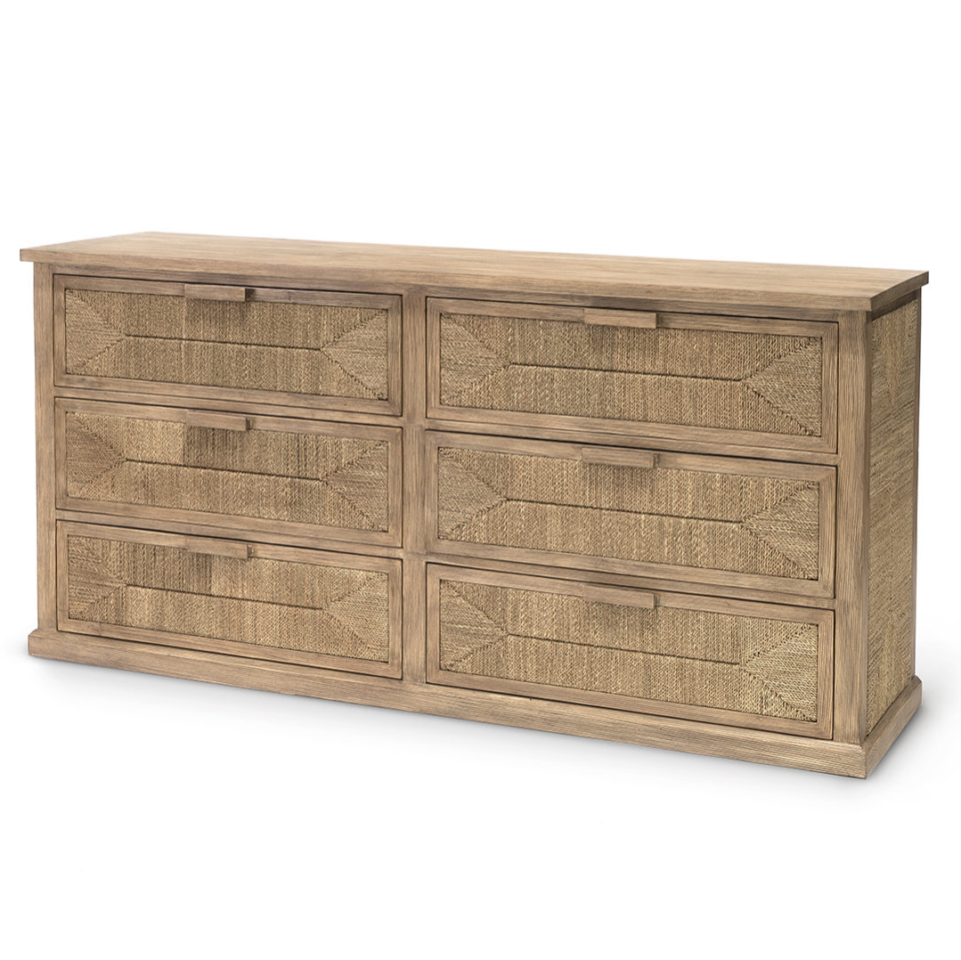 Santa Barbara 6 Drawer Dresser - Natural