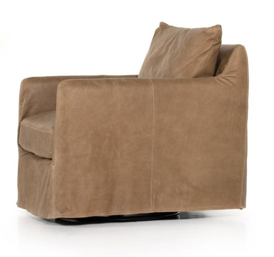 Sarah Swivel Chair - Leather