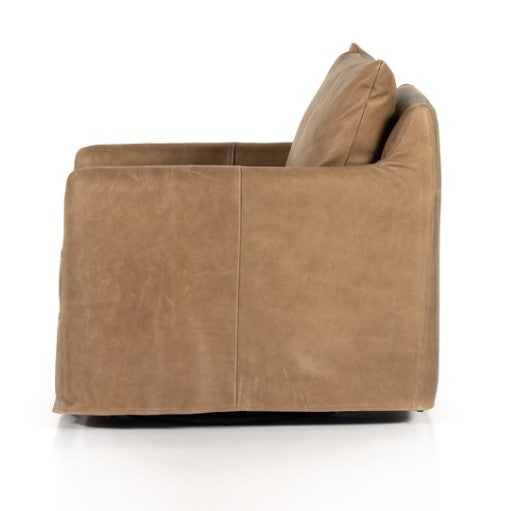 Sarah Swivel Chair - Leather