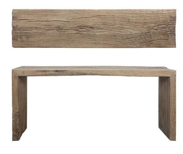 Weathered Waterfall Console Table